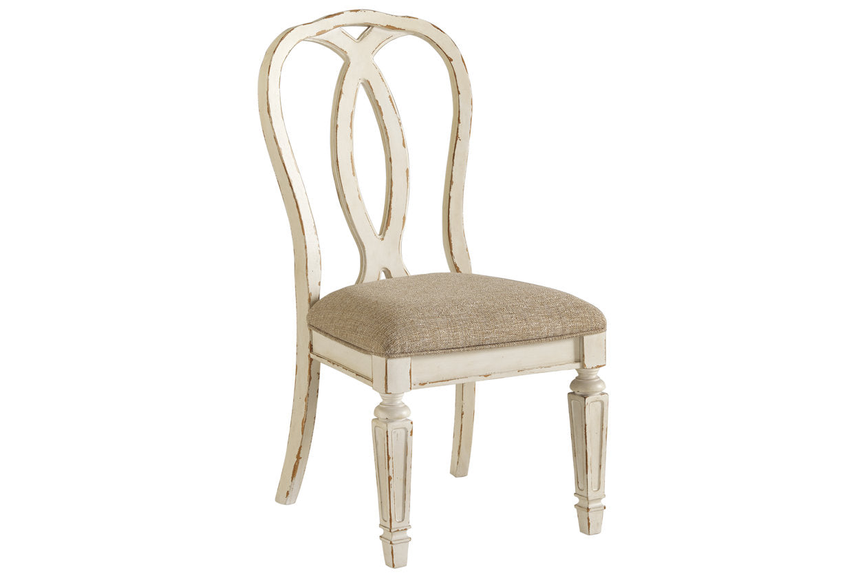Realyn Chipped White Dining Chair, Set of 2 - D743-02 - Luna Furniture - Dallas Store