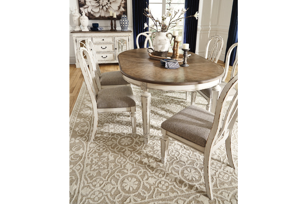 Realyn Chipped White Dining Chair, Set of 2 - D743-02 - Luna Furniture - Dallas Store