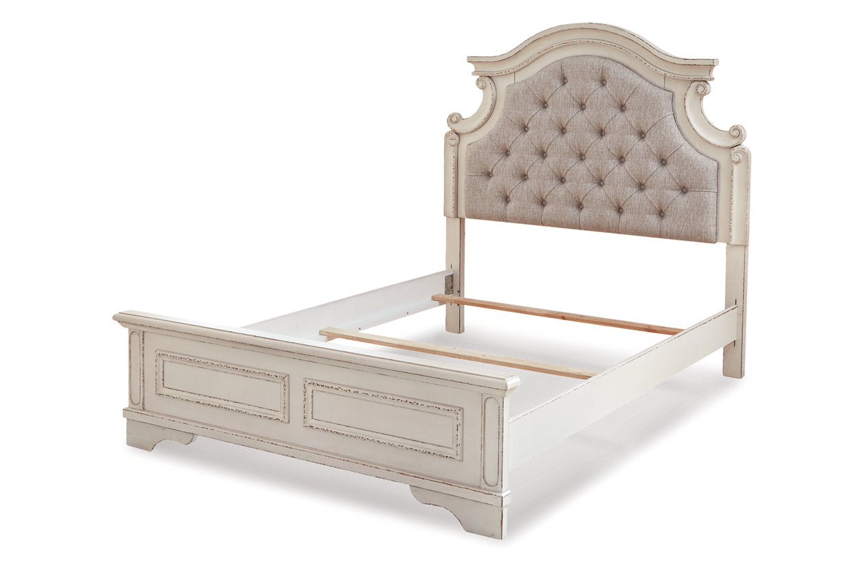 Realyn Chipped White Full Panel Bed - SET | B743-84 | B743-86 | B743-87 - Luna Furniture - Dallas Store