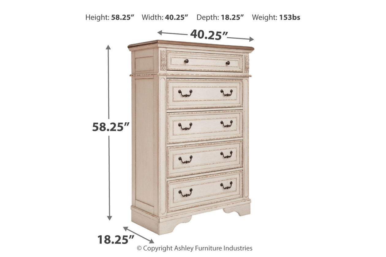 Realyn Two-tone Chest of Drawers - B743-46 - Luna Furniture - Dallas Store