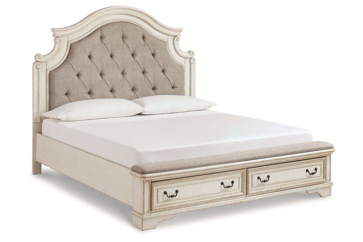 Realyn Two-tone King Upholstered Bed - SET | B743-197 | B743-56S | B743-58 - Luna Furniture - Dallas Store