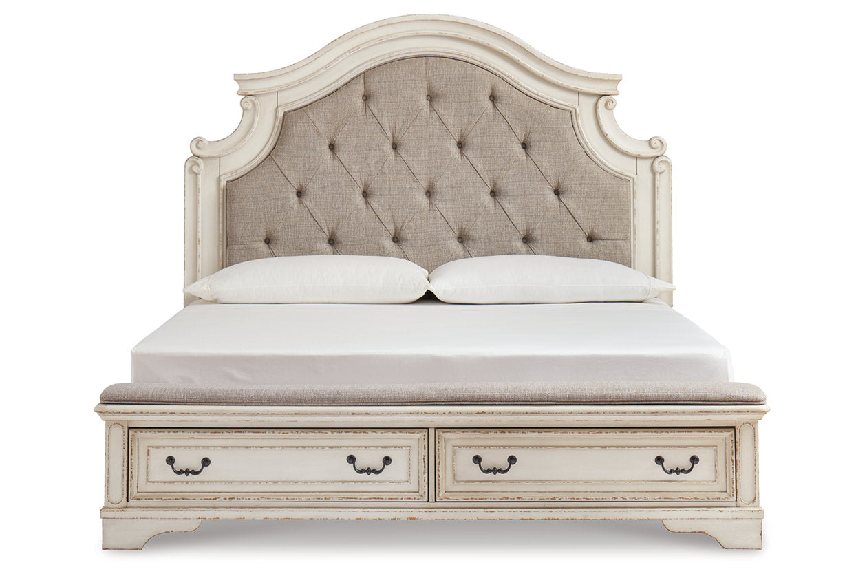 Realyn Two-tone King Upholstered Bed - SET | B743-197 | B743-56S | B743-58 - Luna Furniture - Dallas Store