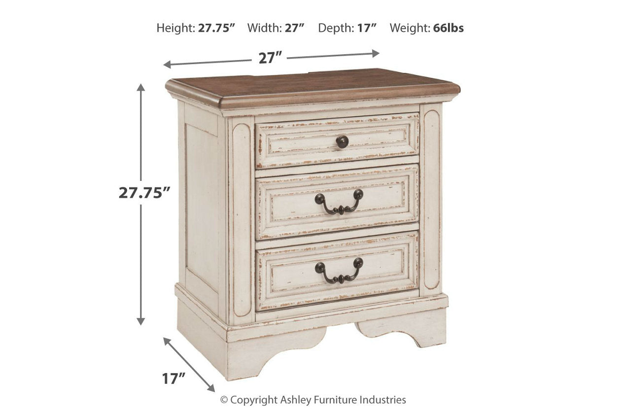 Realyn Two-tone Nightstand - B743-93 - Luna Furniture - Dallas Store