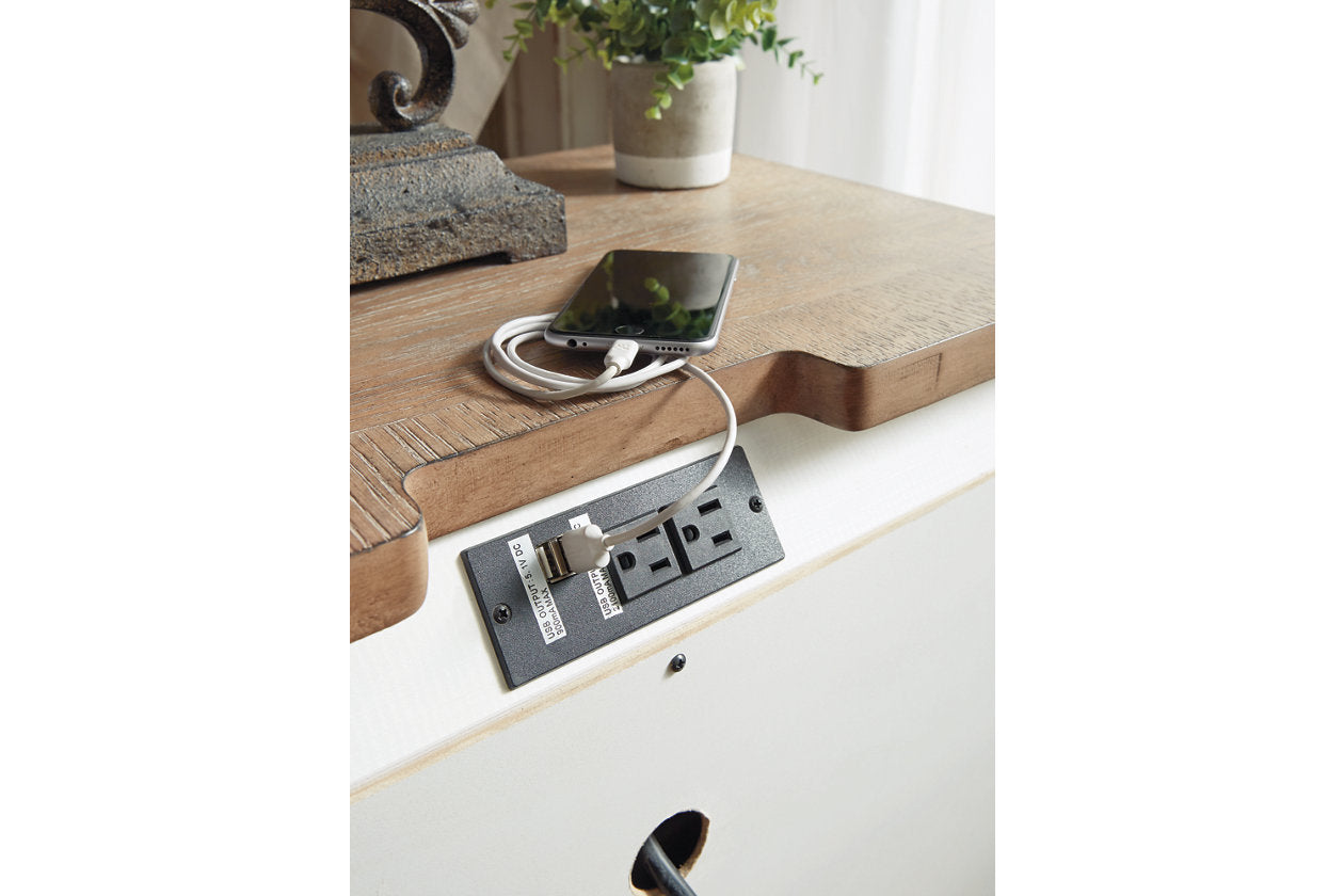 Realyn Two-tone Nightstand - B743-93 - Luna Furniture - Dallas Store