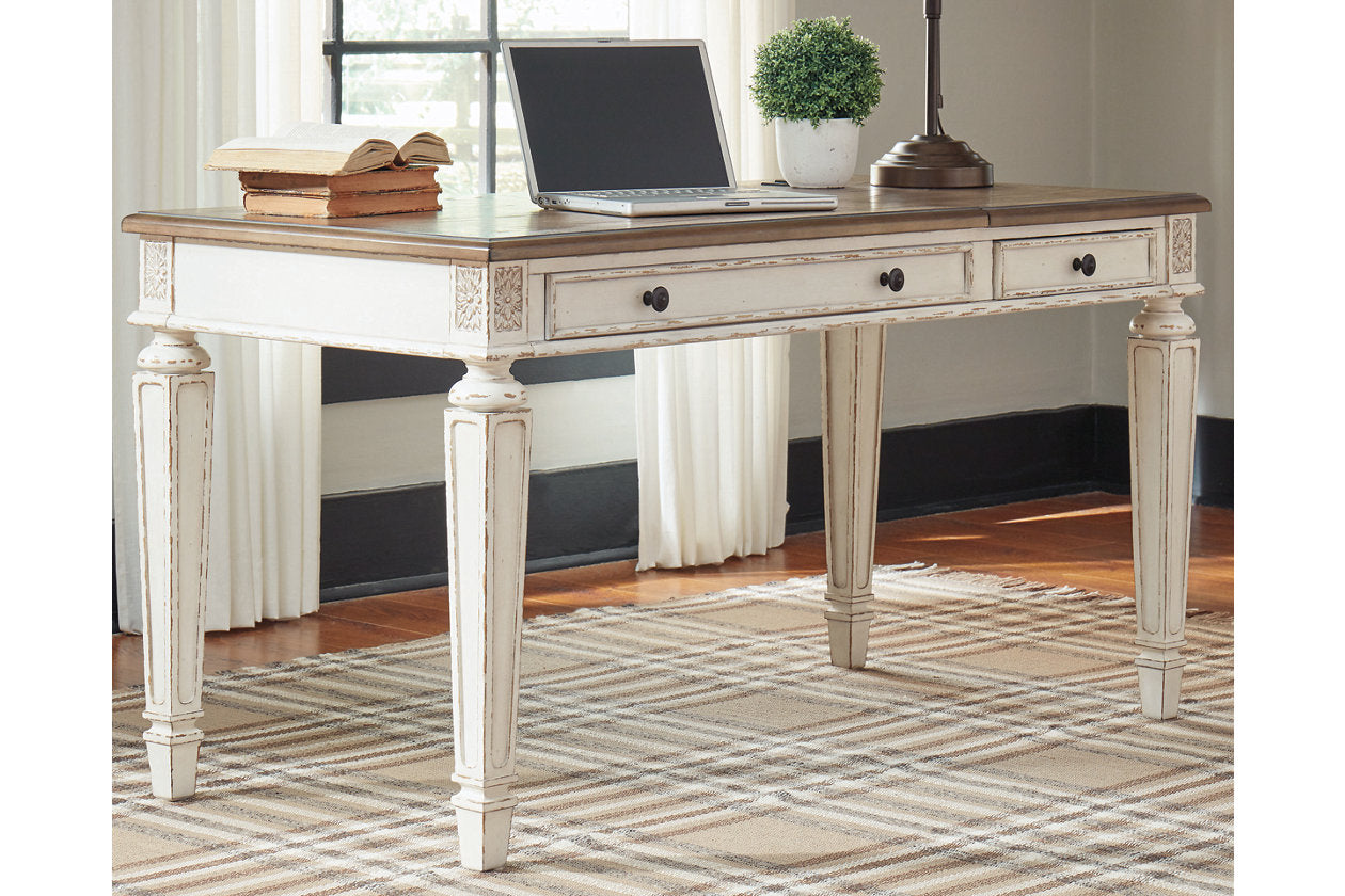 Realyn White/Brown Home Office Lift Top Desk - H743-134 - Luna Furniture - Dallas Store