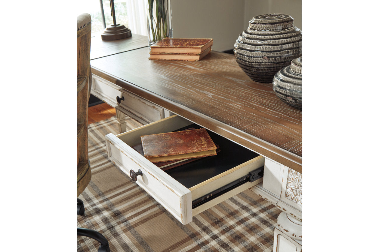 Realyn White/Brown Home Office Lift Top Desk - H743-134 - Luna Furniture - Dallas Store