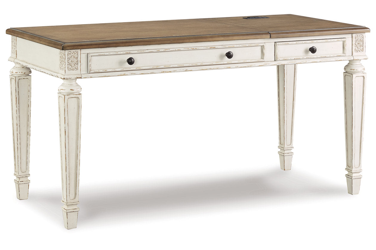 Realyn White/Brown Home Office Lift Top Desk - H743-134 - Luna Furniture - Dallas Store