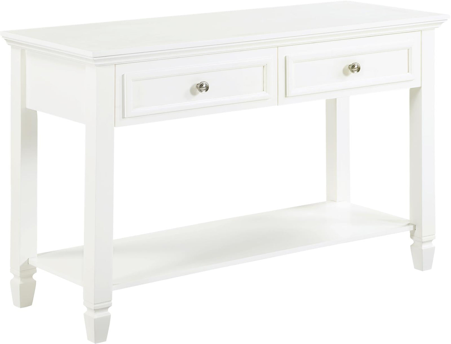 Rectangular 2-Drawer Sofa Table Buttermilk - 753309 - Luna Furniture - Dallas Store