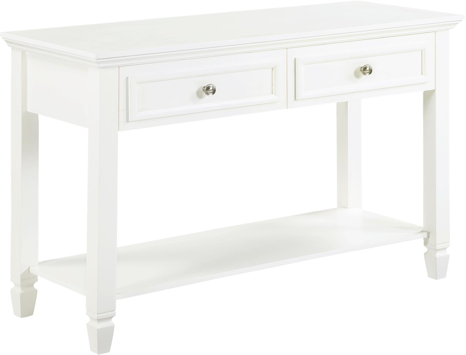 Rectangular 2-Drawer Sofa Table Buttermilk - 753309 - Luna Furniture - Dallas Store
