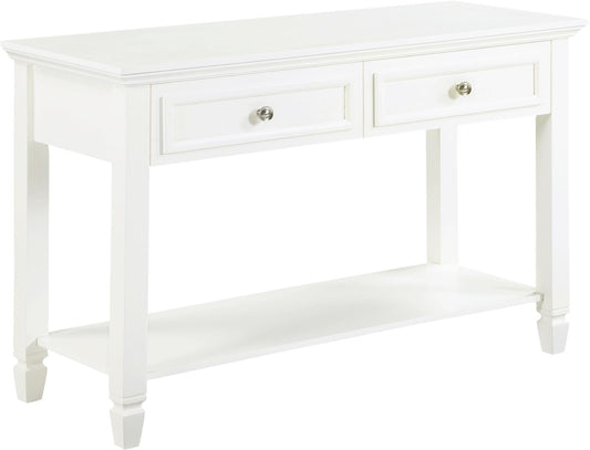 Rectangular 2-Drawer Sofa Table Buttermilk - 753309 - Luna Furniture - Dallas Store
