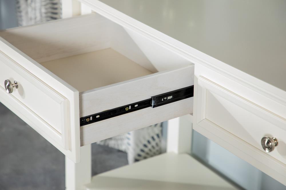 Rectangular 2-Drawer Sofa Table Buttermilk - 753309 - Luna Furniture - Dallas Store