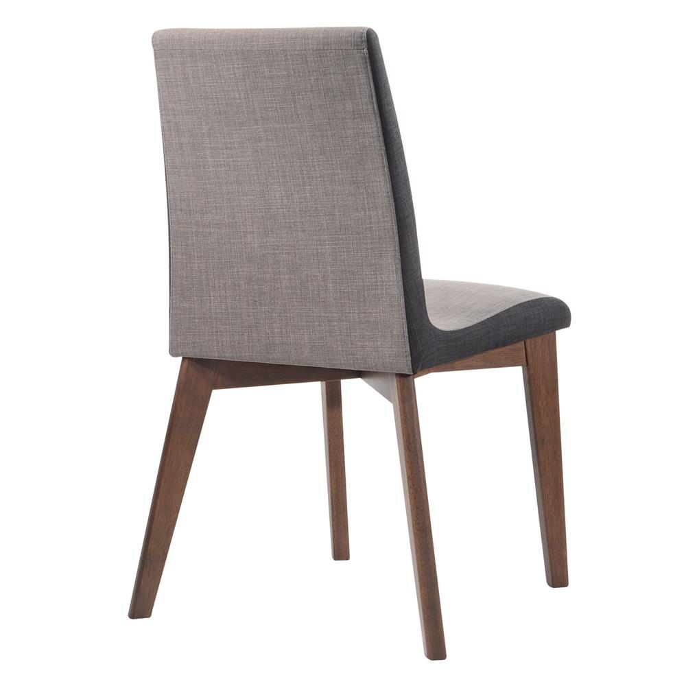 Redbridge Gray/Natural Walnut Upholstered Side Chairs, Set of 2 - 106592 - Luna Furniture - Dallas Store