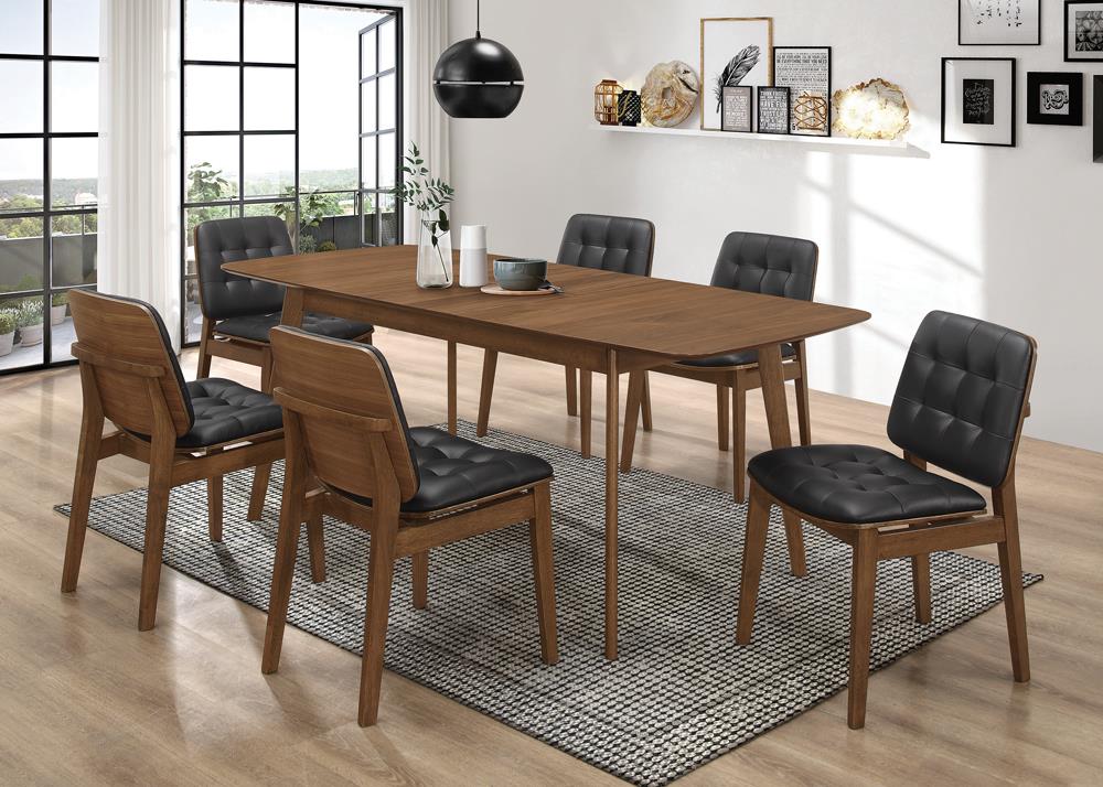 Redbridge Natural Walnut Butterfly Leaf Dining Table - 106591 - Luna Furniture - Dallas Store