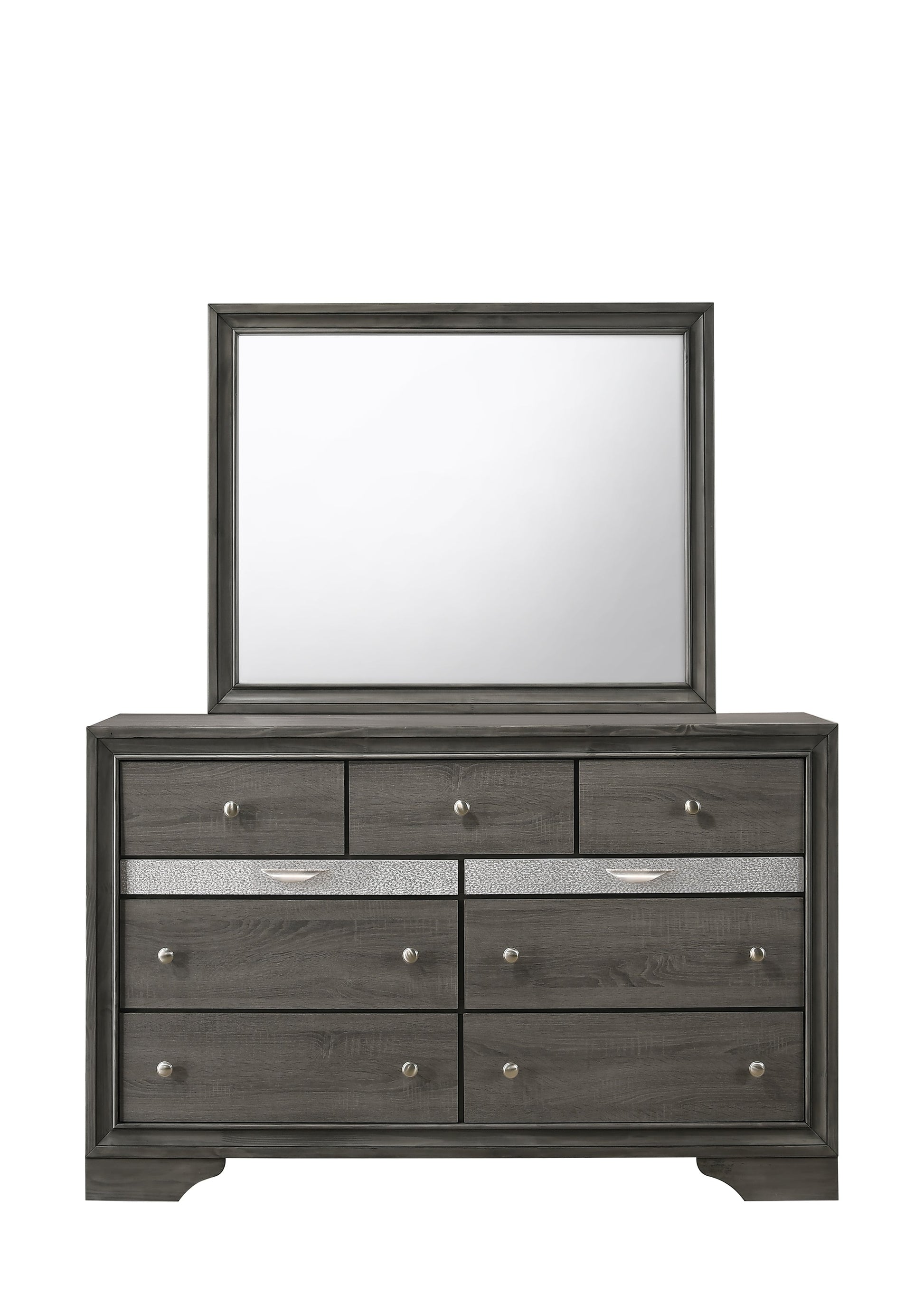 Regata Gray/Silver Bedroom Mirror (Mirror Only) - B4650-11 - Luna Furniture - Dallas Store