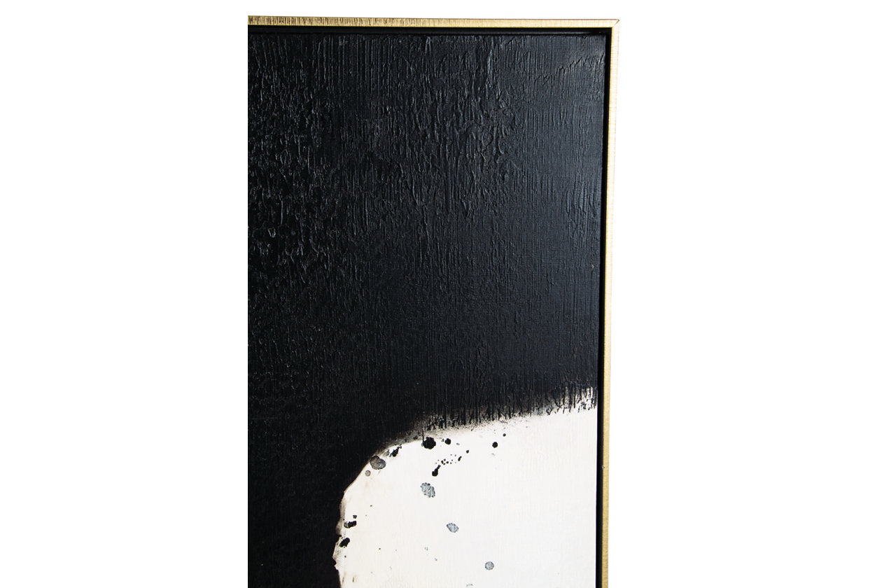 Reighlea Black/White Wall Art - A8000352 - Luna Furniture - Dallas Store