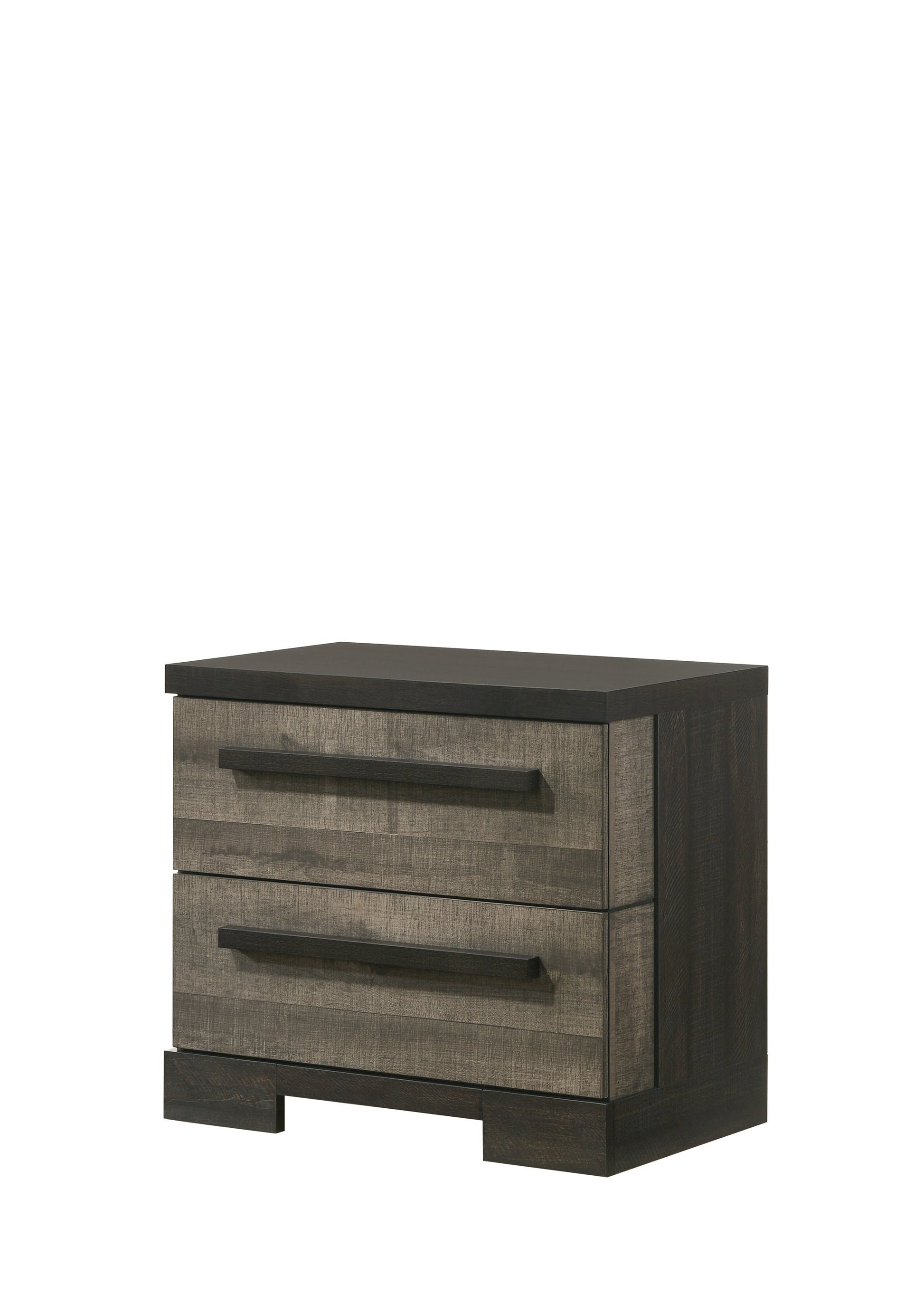 Remington Brown/Gray Panel Bedroom Set - SET | B8160-Q-HBFB | B8160-KQ-RAIL | B8160-2 | B8160-4 - Luna Furniture - Dallas Store