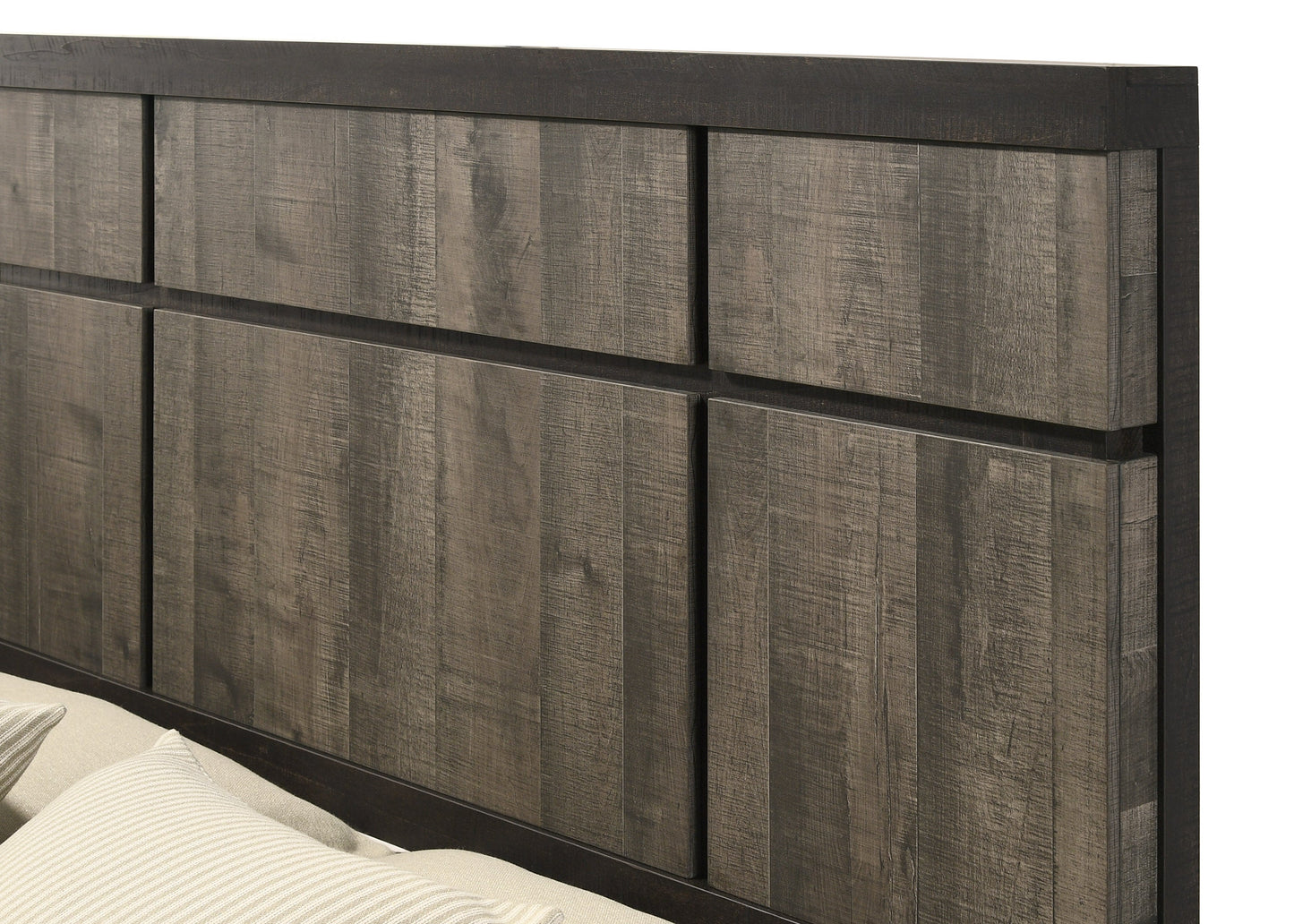 Remington Brown/Gray Panel Bedroom Set - SET | B8160-Q-HBFB | B8160-KQ-RAIL | B8160-2 | B8160-4 - Luna Furniture - Dallas Store