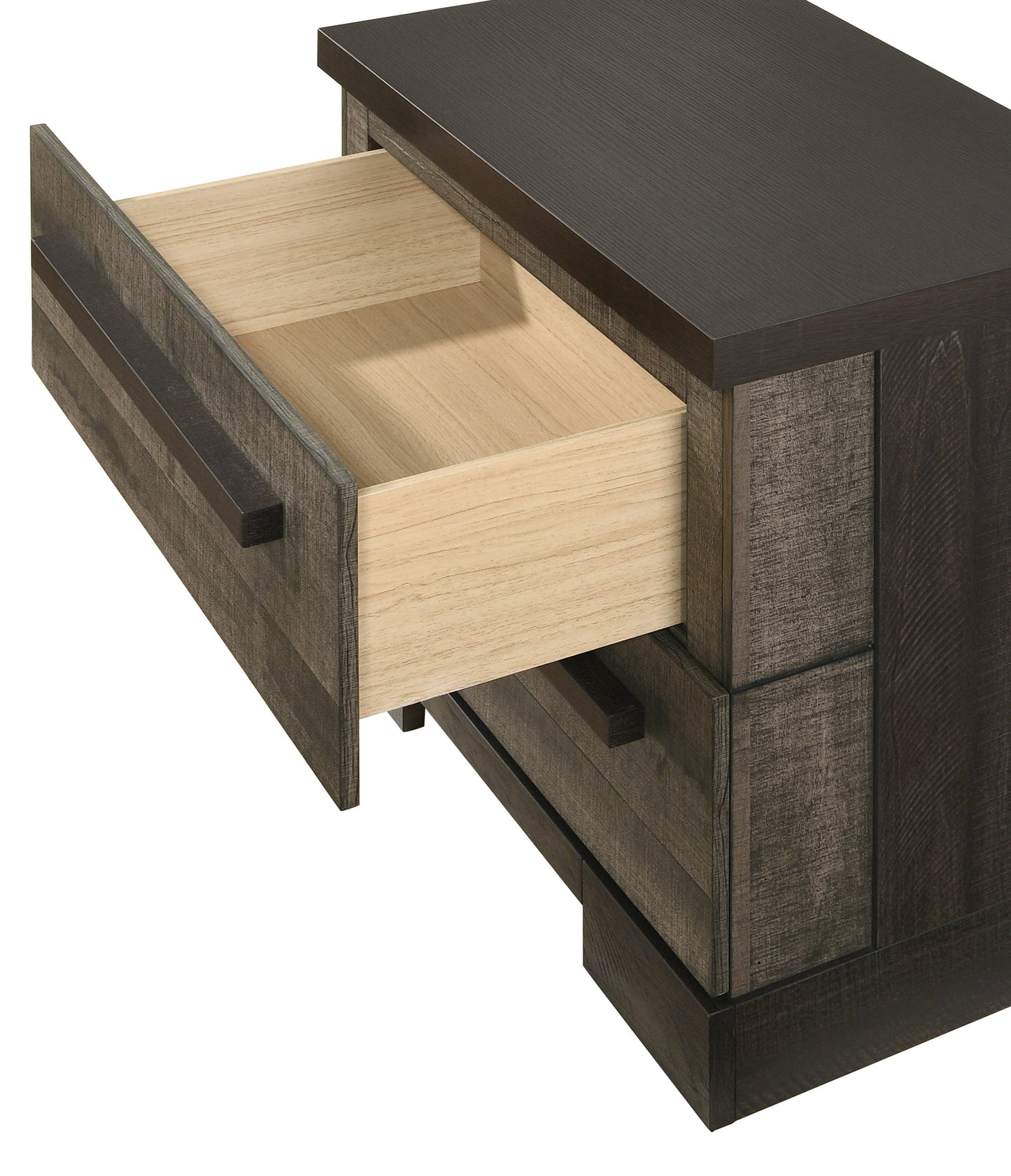 Remington Brown/Gray Panel Bedroom Set - SET | B8160-Q-HBFB | B8160-KQ-RAIL | B8160-2 | B8160-4 - Luna Furniture - Dallas Store
