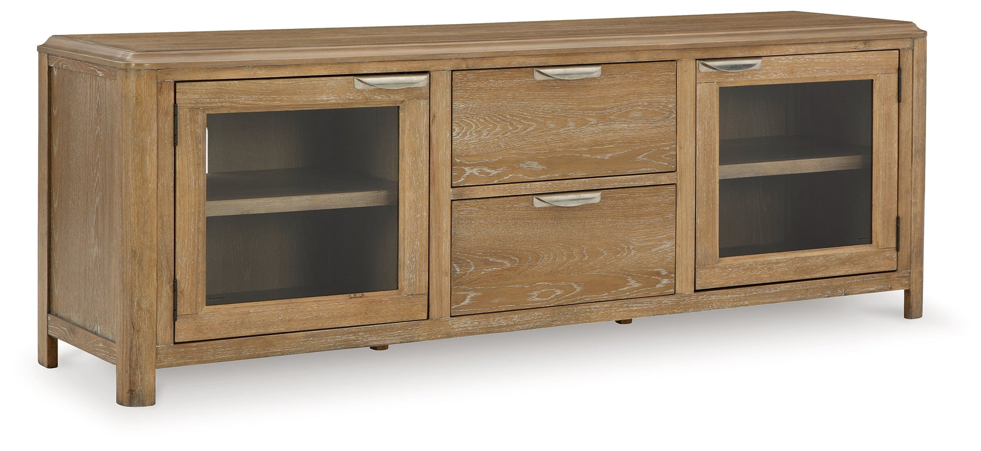 Rencott Light Brown 80" TV Stand - W781-68 - Luna Furniture - Dallas Store