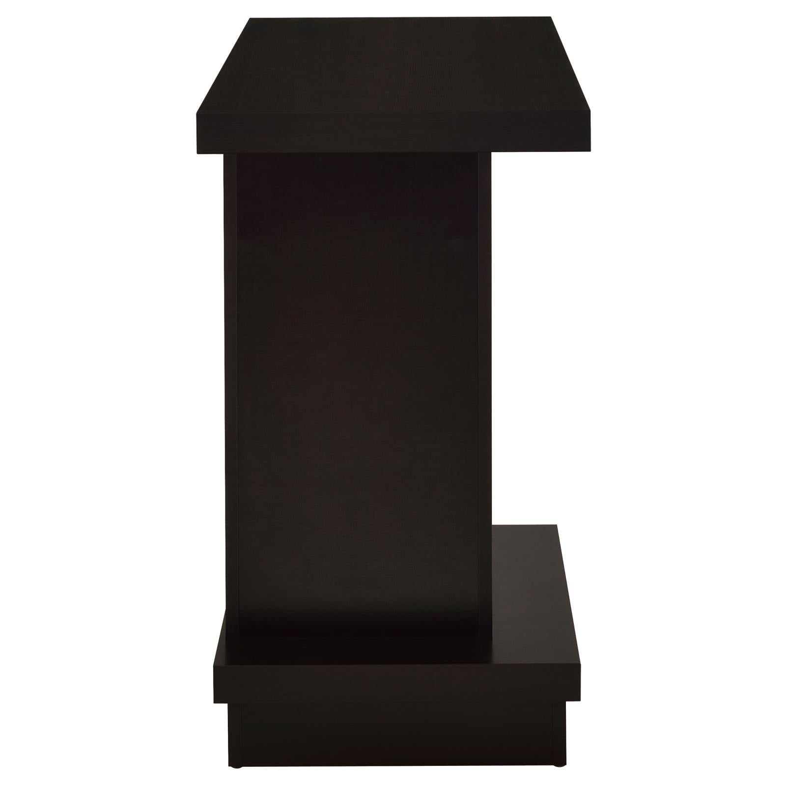 Reston Pedestal Sofa Table Cappuccino - 705169 - Luna Furniture - Dallas Store