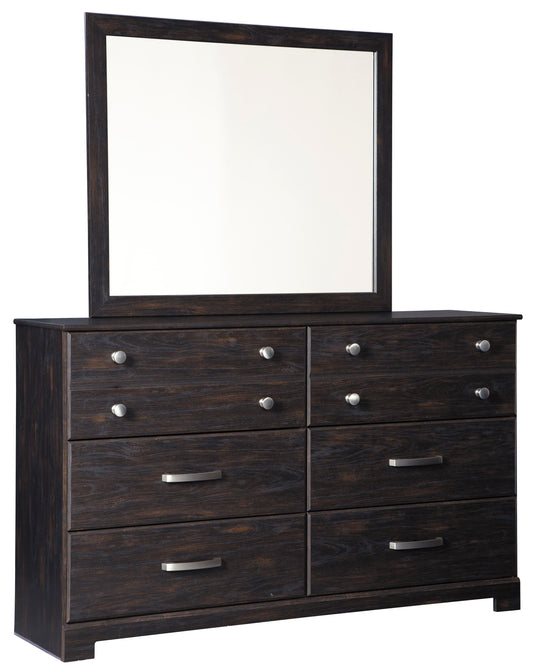 Reylow Dark Brown Bedroom Mirror (Mirror Only) - B555-36 - Luna Furniture - Dallas Store
