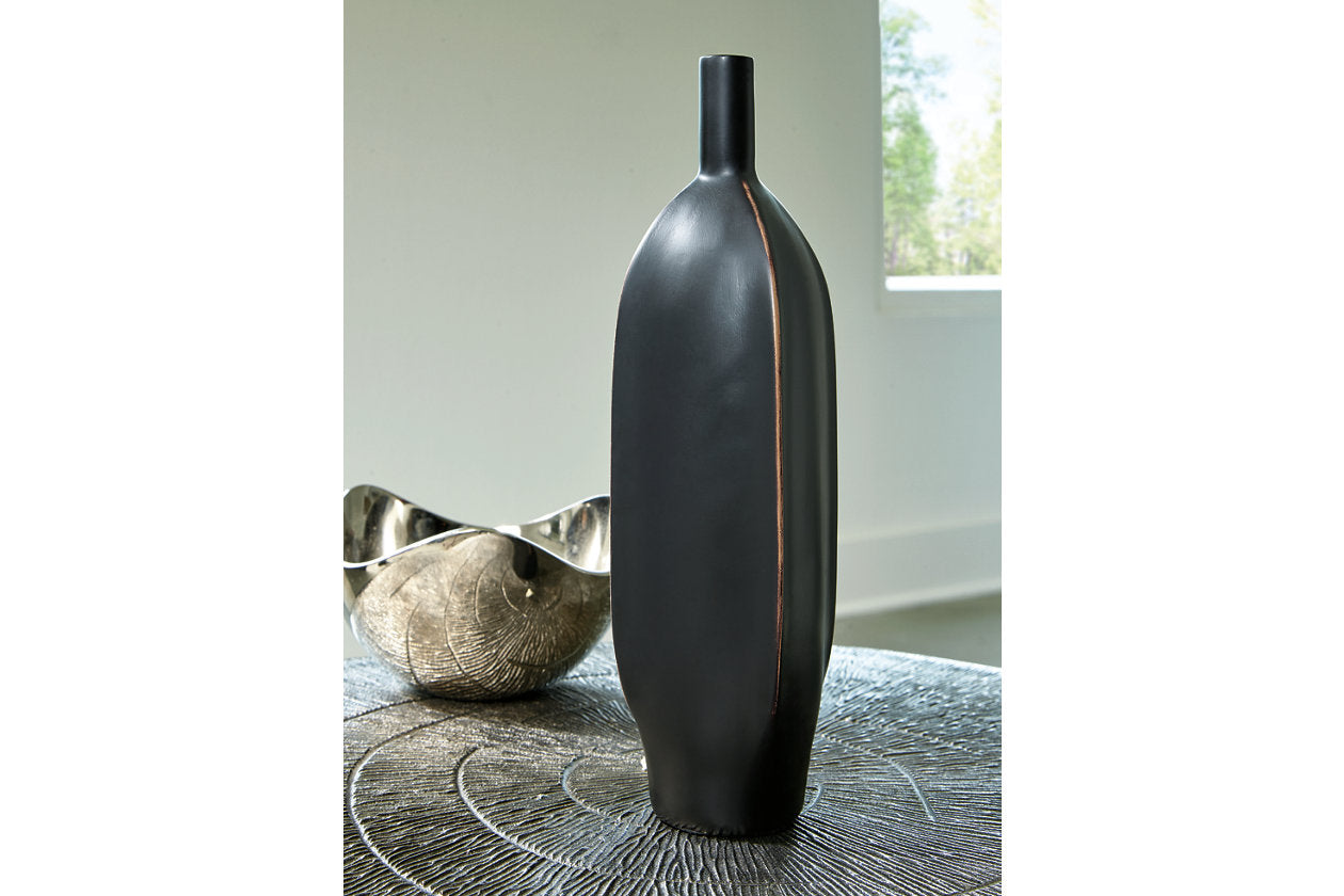 Rhaveney Black Vase, Set of 3 - A2000551 - Luna Furniture - Dallas Store