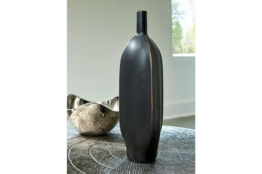 Rhaveney Black Vase, Set of 3 - A2000551 - Luna Furniture - Dallas Store