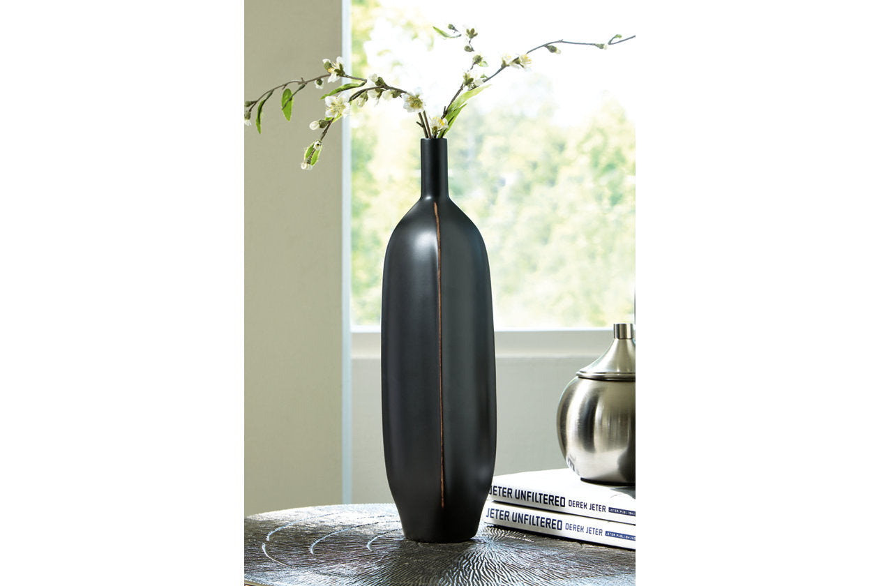 Rhaveney Black Vase, Set of 3 - A2000552 - Luna Furniture - Dallas Store