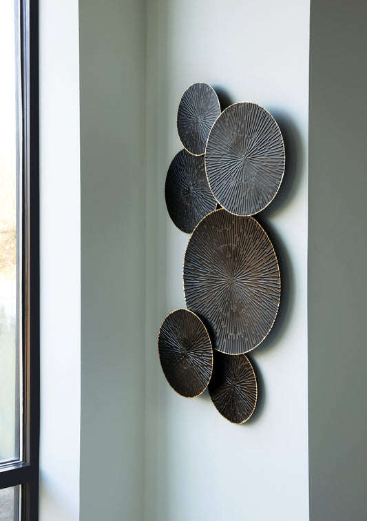 Rhetlen Black/Gold Finish Wall Decor - A8010301 - Luna Furniture - Dallas Store