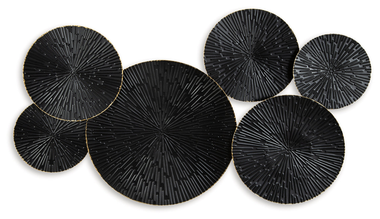Rhetlen Black/Gold Finish Wall Decor - A8010301 - Luna Furniture - Dallas Store