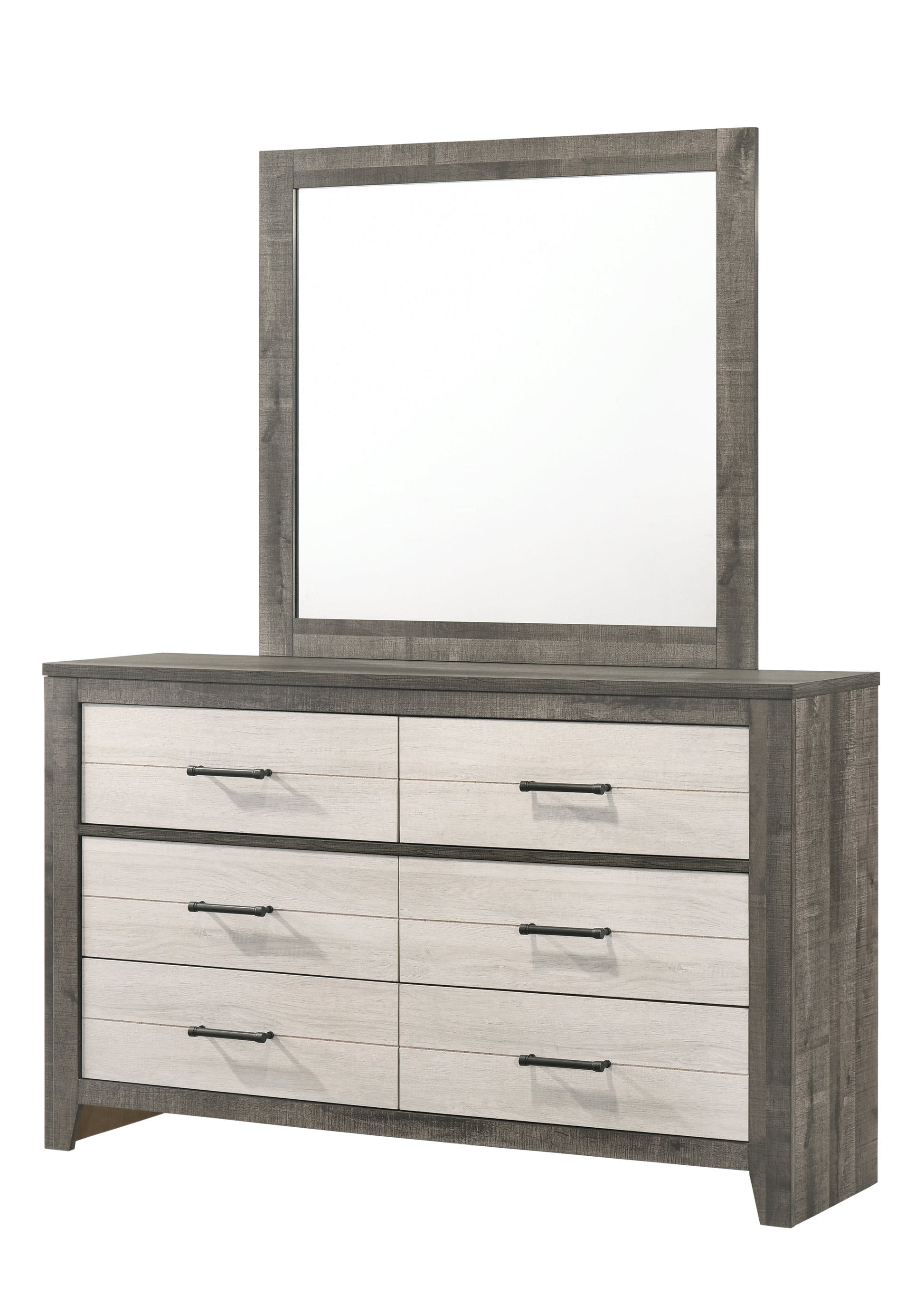 Rhett Brown/Cream Bedroom Mirror (Mirror Only) - B8170-11 - Luna Furniture - Dallas Store