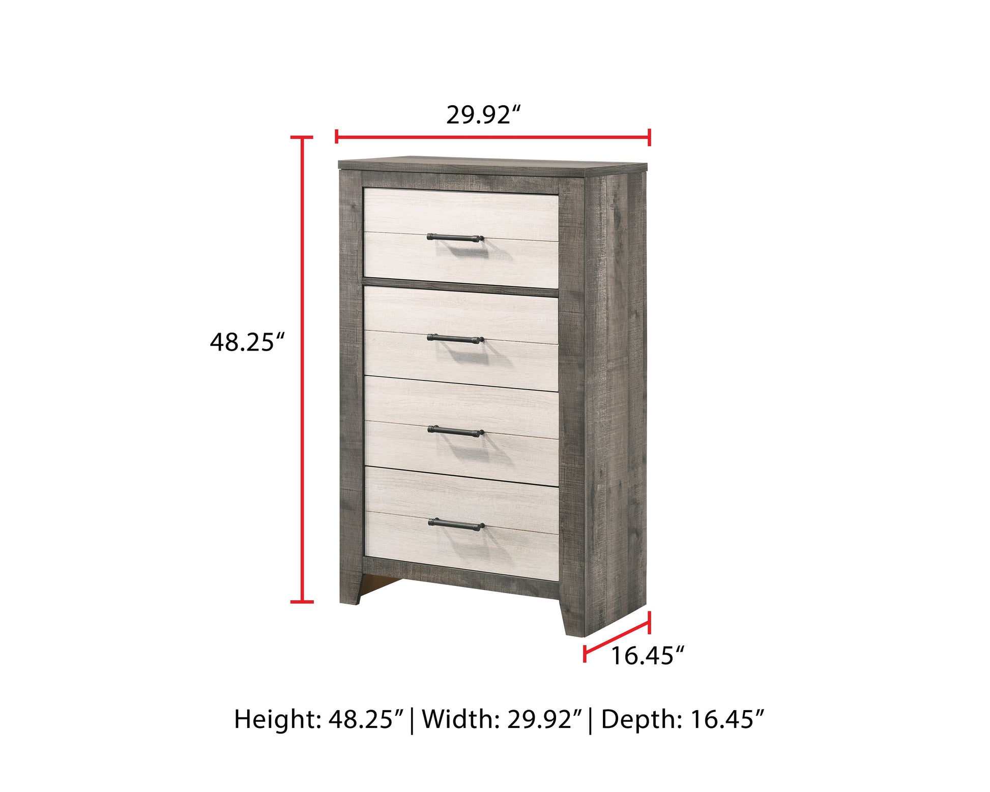Rhett Brown/Cream Chest - B8170-4 - Luna Furniture - Dallas Store
