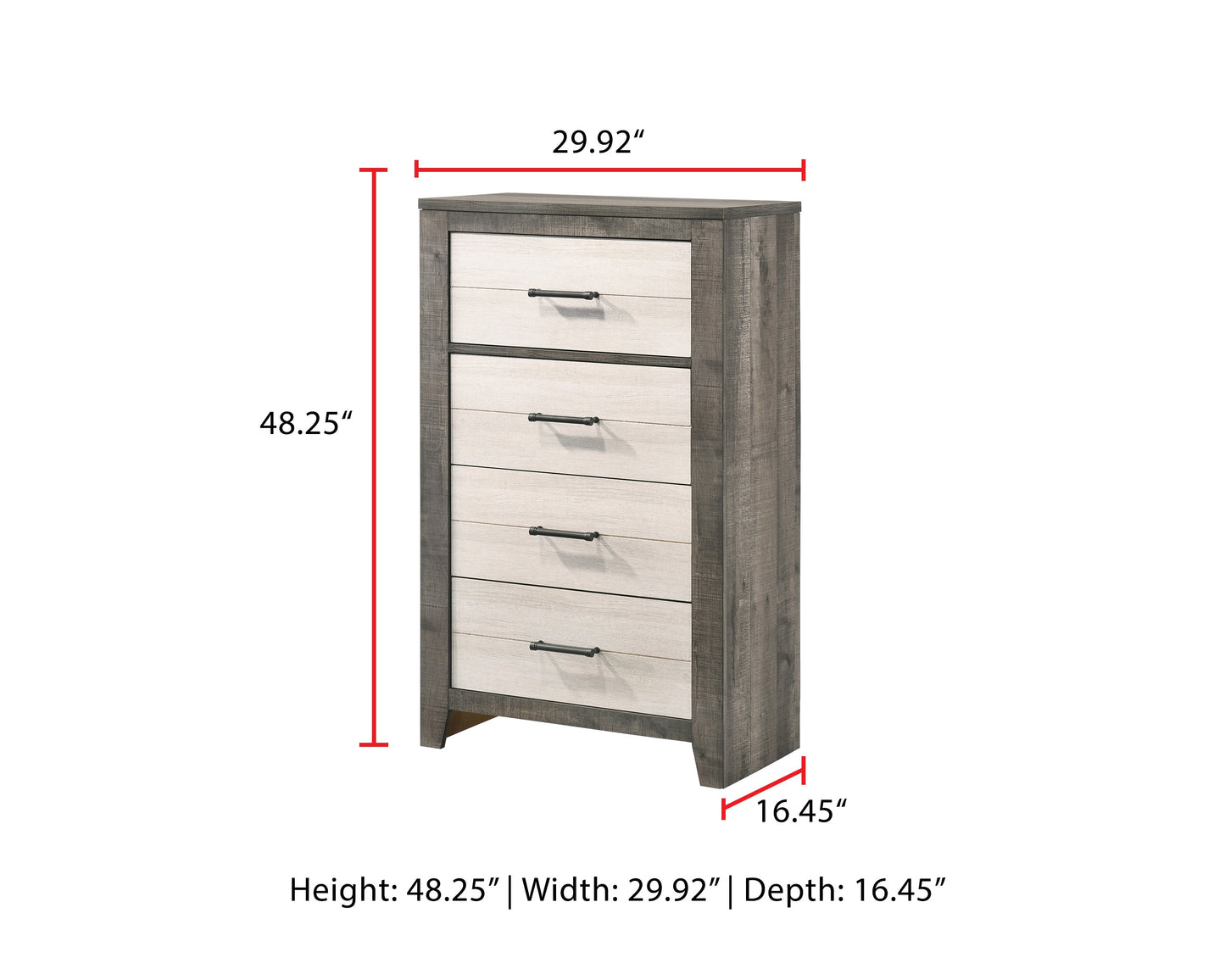 Rhett Brown/Cream LED Platform Bedroom Set - SET | B8170-Q-BED | B8170-2 | B8170-4 - Luna Furniture - Dallas Store