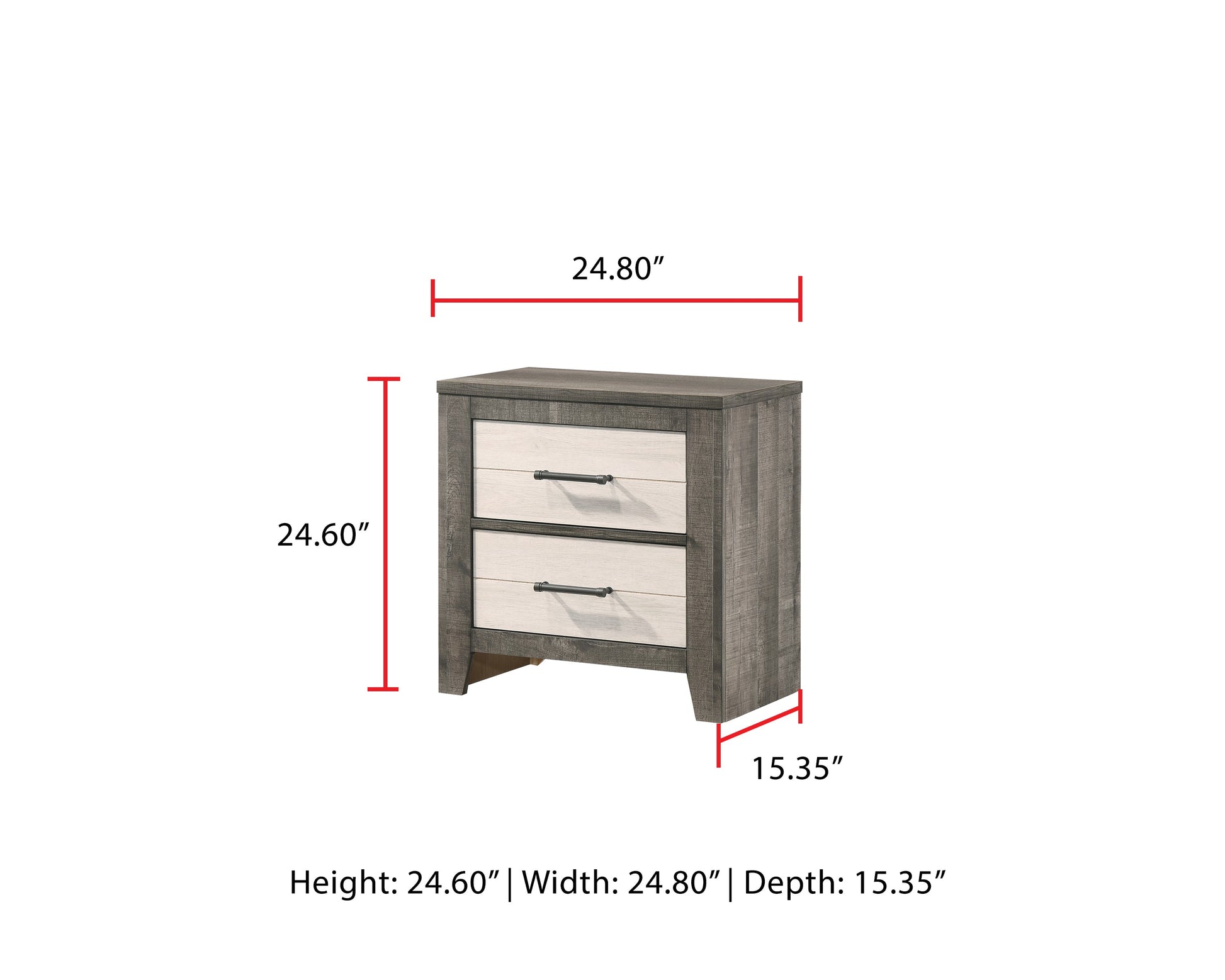 Rhett Brown/Cream Nightstand - B8170-2 - Luna Furniture - Dallas Store