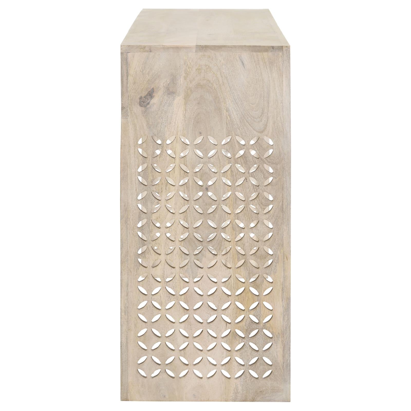 Rickman White Washed Rectangular 2-Drawer Console Table - 959543 - Luna Furniture - Dallas Store