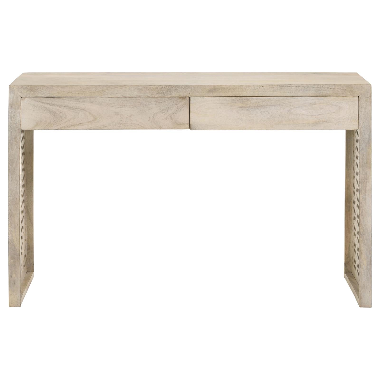 Rickman White Washed Rectangular 2-Drawer Console Table - 959543 - Luna Furniture - Dallas Store