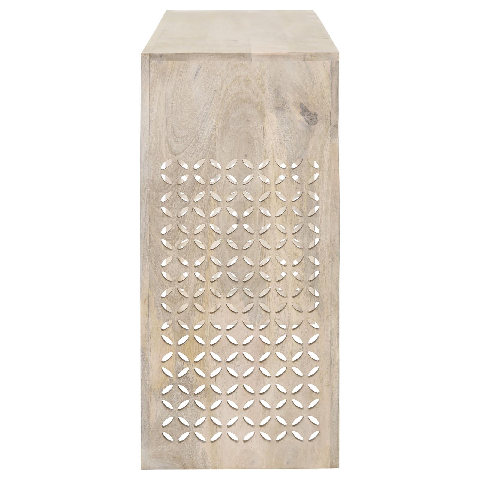 Rickman White Washed Rectangular 2-Drawer Console Table - 959543 - Luna Furniture - Dallas Store