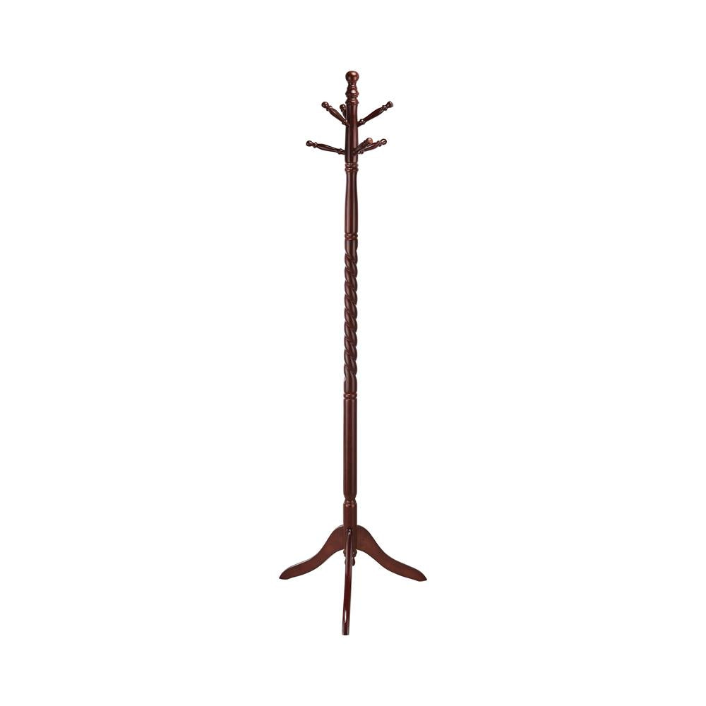 Riona Merlot 2-Tier Coat Rack - 3058 - Luna Furniture - Dallas Store
