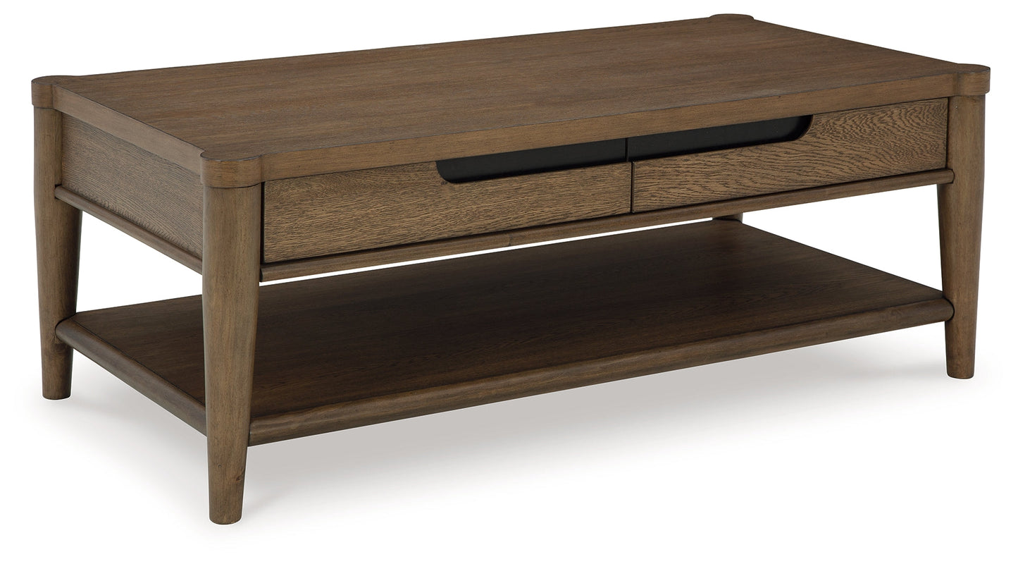 Roanhowe Brown Coffee Table - T769-1 - Luna Furniture - Dallas Store