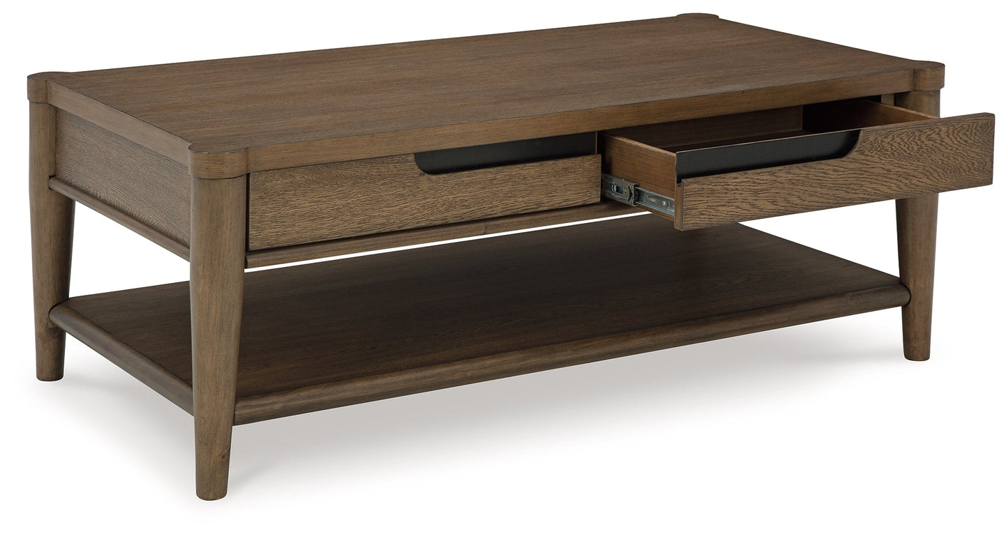 Roanhowe Brown Coffee Table - T769-1 - Luna Furniture - Dallas Store