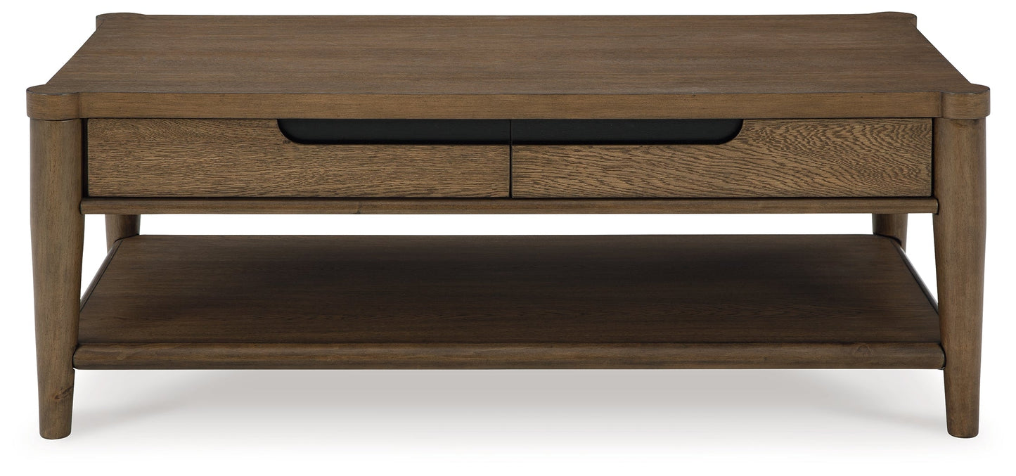 Roanhowe Brown Coffee Table - T769-1 - Luna Furniture - Dallas Store