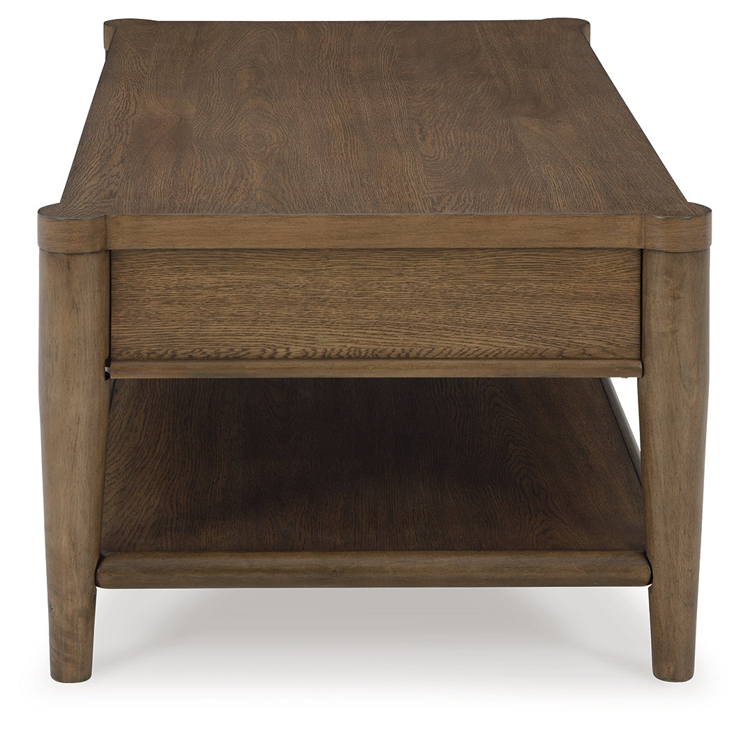 Roanhowe Brown Coffee Table - T769-1 - Luna Furniture - Dallas Store