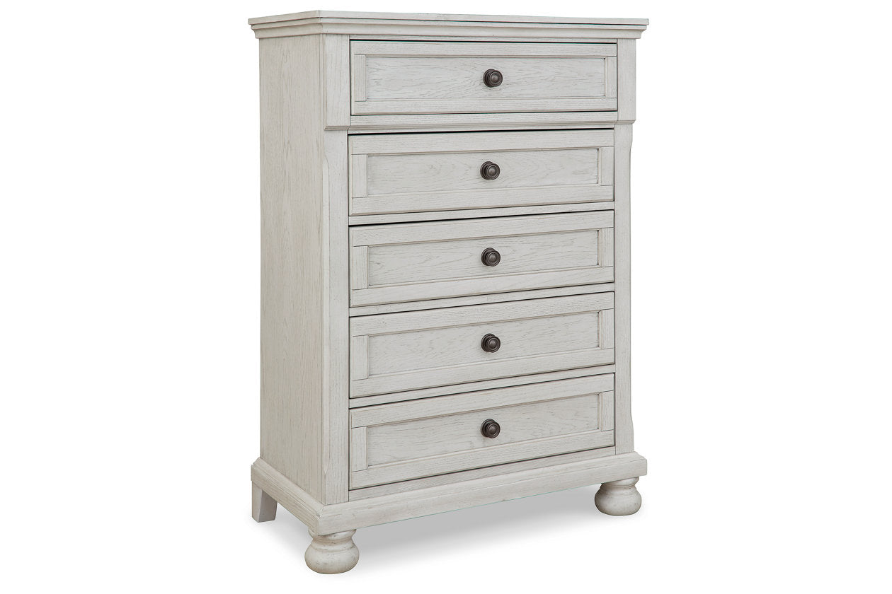 Robbinsdale Antique White Chest of Drawers - B742-45 - Luna Furniture - Dallas Store