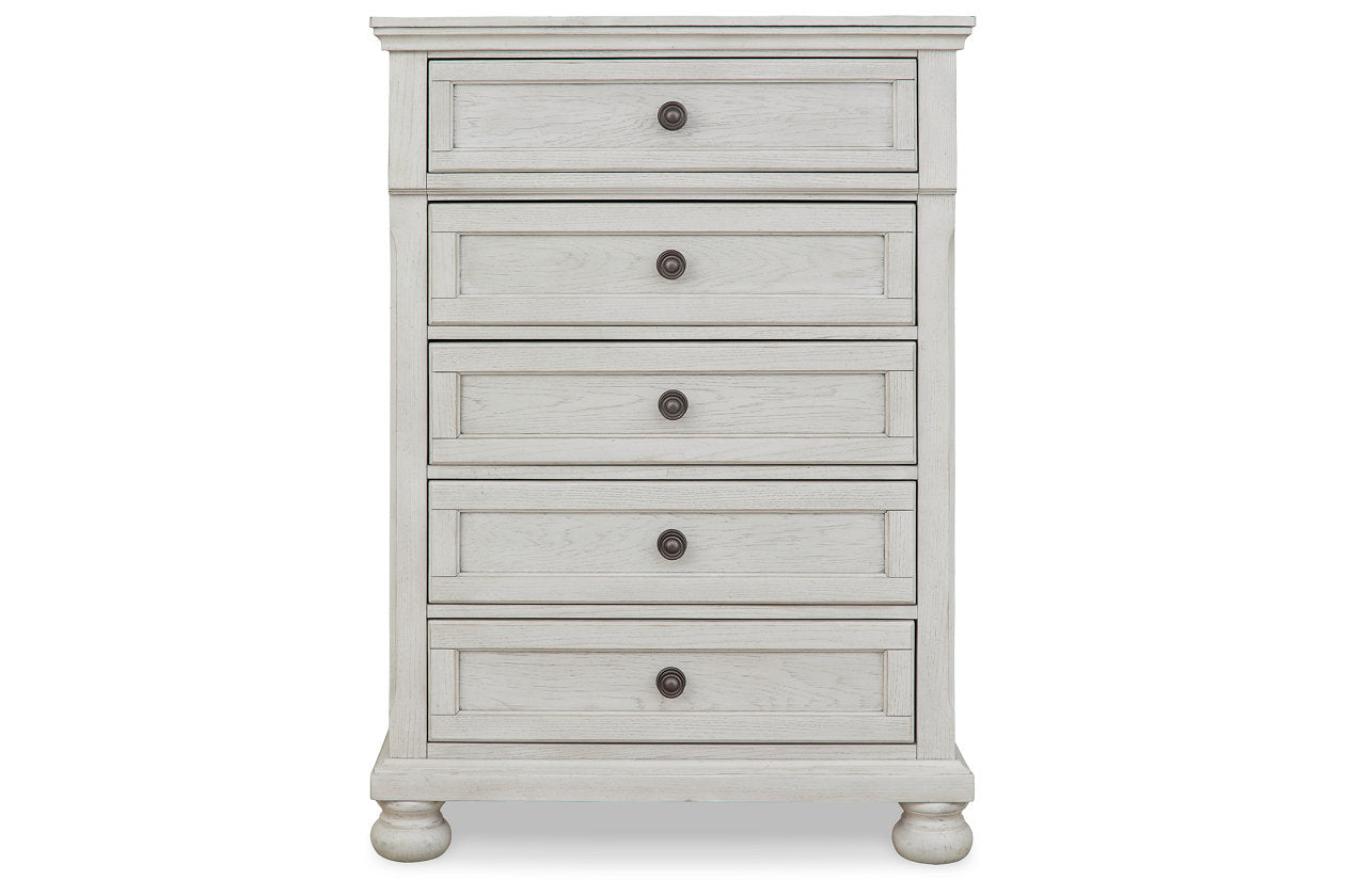 Robbinsdale Antique White Chest of Drawers - B742-45 - Luna Furniture - Dallas Store