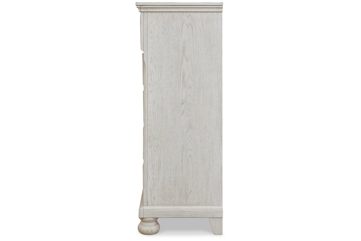 Robbinsdale Antique White Chest of Drawers - B742-45 - Luna Furniture - Dallas Store