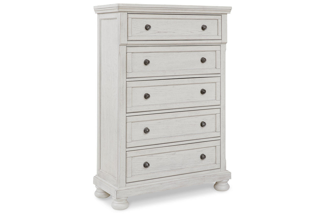 Robbinsdale Antique White Chest of Drawers - B742-46 - Luna Furniture - Dallas Store