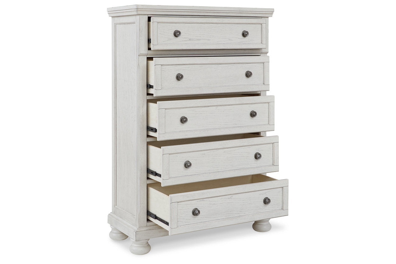 Robbinsdale Antique White Chest of Drawers - B742-46 - Luna Furniture - Dallas Store