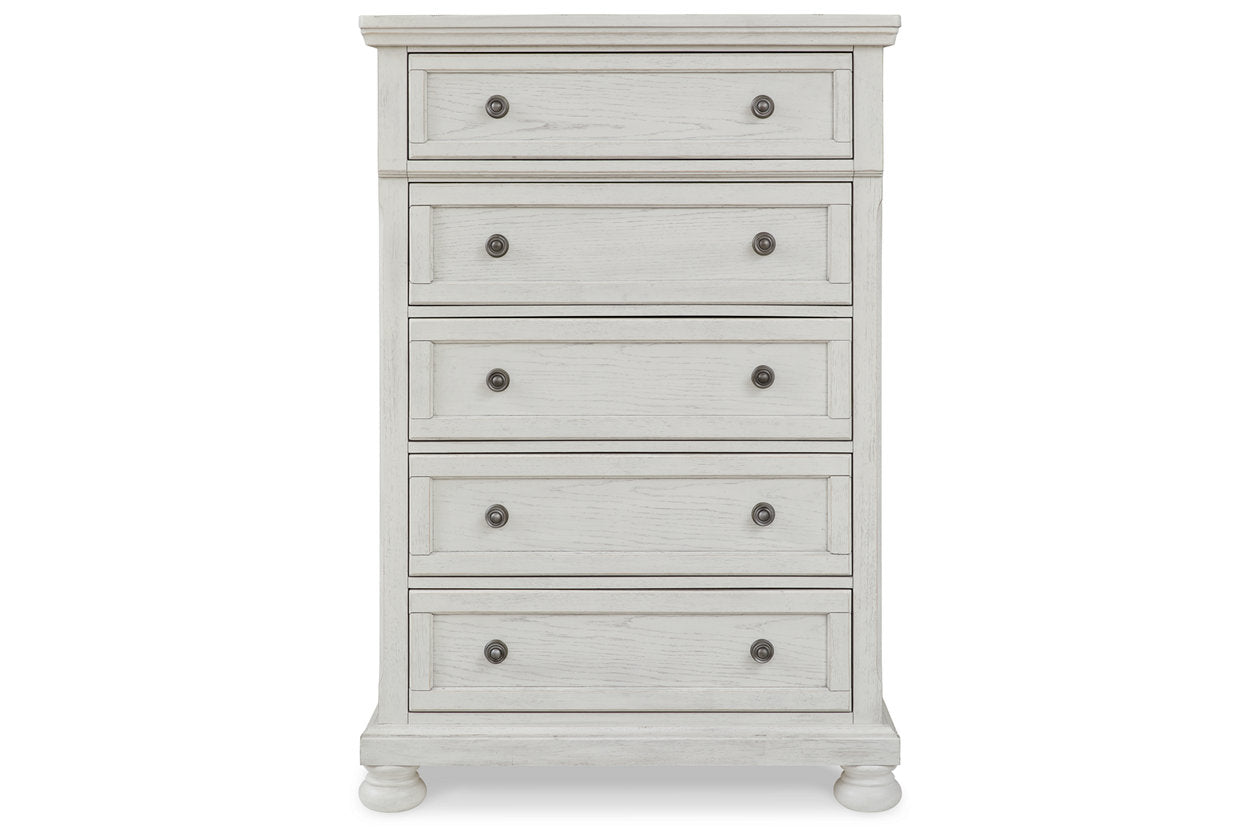 Robbinsdale Antique White Chest of Drawers - B742-46 - Luna Furniture - Dallas Store