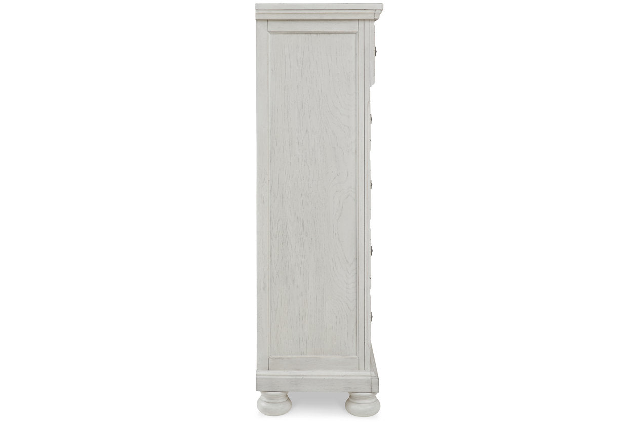 Robbinsdale Antique White Chest of Drawers - B742-46 - Luna Furniture - Dallas Store