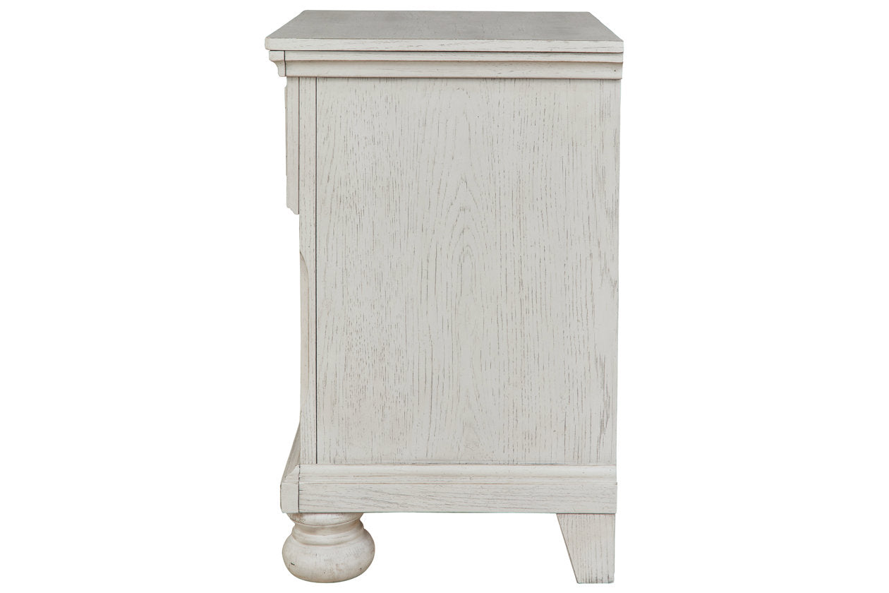 Robbinsdale Antique White Nightstand - B742-91 - Luna Furniture - Dallas Store